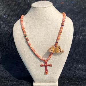 Custom handmade cross necklace
